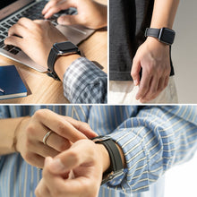 Заредете изображение във визуализатора на галерията – Ringke Rubber One silicone bracelet band smart watch strapwatch Watch 7 45mm / Watch 6 44mm / Watch 5 44mm / Watch 4 44mm / Watch SE 44mm black (AW-B-44-10) - TopMag
