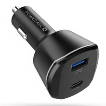 Заредете изображение във визуализатора на галерията – SPIGEN PC1800 POWERARC 2-PORT CAR CHARGER PD30W / QC.3.0 BLACK - TopMag
