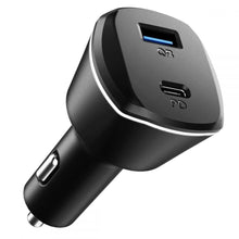 Заредете изображение във визуализатора на галерията – SPIGEN PC1800 POWERARC 2-PORT CAR CHARGER PD30W / QC.3.0 BLACK - TopMag
