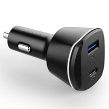 Заредете изображение във визуализатора на галерията – SPIGEN PC1800 POWERARC 2-PORT CAR CHARGER PD30W / QC.3.0 BLACK - TopMag
