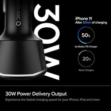 Заредете изображение във визуализатора на галерията – SPIGEN PC1800 POWERARC 2-PORT CAR CHARGER PD30W / QC.3.0 BLACK - TopMag

