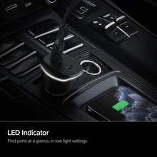 Заредете изображение във визуализатора на галерията – SPIGEN PC1800 POWERARC 2-PORT CAR CHARGER PD30W / QC.3.0 BLACK - TopMag
