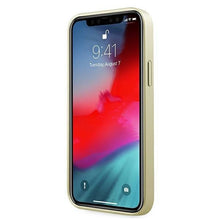Заредете изображение във визуализатора на галерията – Guess GUHCP12LIGLGO iPhone 12 Pro Max 6,7" złoty/gold hardcase Iridescent - TopMag
