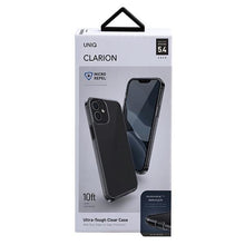 Заредете изображение във визуализатора на галерията – UNIQ etui Clarion iPhone 12 mini 5,4" czarny/vapour smoke Antimicrobial - TopMag
