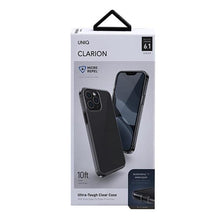 Заредете изображение във визуализатора на галерията – UNIQ etui Clarion iPhone 12/12 Pro 6,1" czarny/vapour smoke Antimicrobial - TopMag
