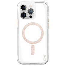 Заредете изображение във визуализатора на галерията – Uniq case Coehl Glace iPhone 15 Pro 6.1" Magnetic Charging pink-gold/rose gold
