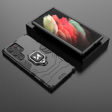 Заредете изображение във визуализатора на галерията – Wozinsky Ring Armor case for Samsung Galaxy S23 Ultra armored cover magnetic holder ring black
