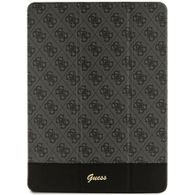 Заредете изображение във визуализатора на галерията – Original Case GUESS 4G Stripe Allover GUFCP12PS4SGK for iPad Pro 12.9" black

