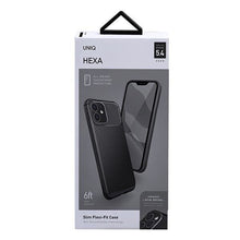 Заредете изображение във визуализатора на галерията – UNIQ etui Hexa iPhone 12 mini 5,4" czarny/midnight black - TopMag
