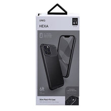 Заредете изображение във визуализатора на галерията – UNIQ etui Hexa iPhone 12/12 Pro 6,1" czarny/midnight black - TopMag
