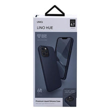 Заредете изображение във визуализатора на галерията – Uniq case Lino Hue iPhone 12 Pro Max 6.7 &quot;blue / marine blue Antimicrobial - TopMag
