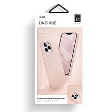 Заредете изображение във визуализатора на галерията – UNIQ etui Lino Hue iPhone 12/12 Pro 6,1" różowy/blush pink Antimicrobial - TopMag
