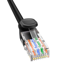 Заредете изображение във визуализатора на галерията – Baseus High Speed ​​Cat 5 RJ-45 Ethernet cable 1000Mb/s 1.5m round - black
