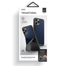 Заредете изображение във визуализатора на галерията – UNIQ etui Transforma iPhone 12 Pro Max 6,5" niebieski/electric blue - TopMag
