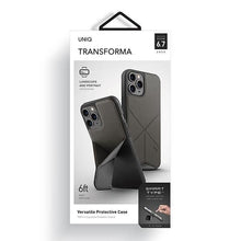 Заредете изображение във визуализатора на галерията – UNIQ etui Transforma iPhone 12 Pro Max 6,5" szary/charcoal grey - TopMag
