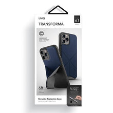 Заредете изображение във визуализатора на галерията – UNIQ etui Transforma iPhone 12/12 Pro 6,1" niebieski/electric blue - TopMag
