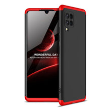Заредете изображение във визуализатора на галерията – GKK 360 Protection Case Front and Back Case Full Body Cover Samsung Galaxy A42 5G black-red - TopMag

