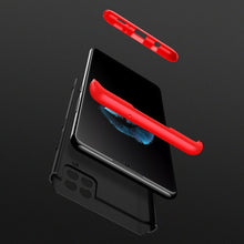 Заредете изображение във визуализатора на галерията – GKK 360 Protection Case Front and Back Case Full Body Cover Samsung Galaxy A42 5G black-red - TopMag
