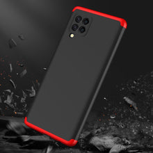 Заредете изображение във визуализатора на галерията – GKK 360 Protection Case Front and Back Case Full Body Cover Samsung Galaxy A42 5G black-red - TopMag

