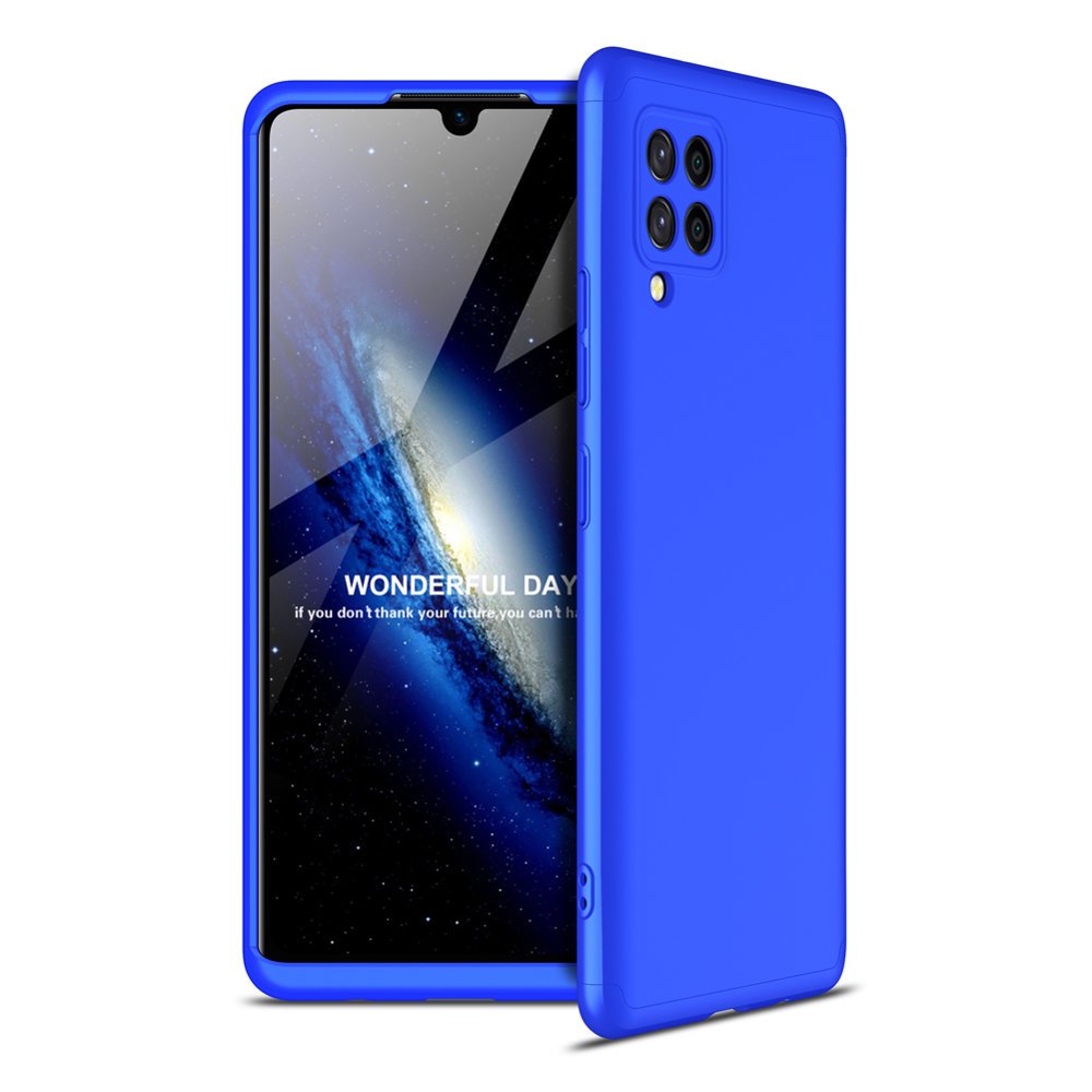 GKK 360 Protection Case Front and Back Case Full Body Cover Samsung Galaxy A42 5G blue - TopMag