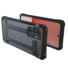 Заредете изображение във визуализатора на галерията – Hybrid Armor Case Tough Rugged Cover for Samsung Galaxy A72 4G blue - TopMag

