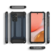 Заредете изображение във визуализатора на галерията – Hybrid Armor Case Tough Rugged Cover for Samsung Galaxy A72 4G blue - TopMag
