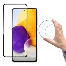 Заредете изображение във визуализатора на галерията – Wozinsky Full Cover Flexi Nano Glass Hybrid Screen Protector with frame for Samsung Galaxy A72 4G black - TopMag
