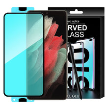 Заредете изображение във визуализатора на галерията – 3D Edge Nano Flexi Glass Hybrid Full Screen Protector with frame for Samsung Galaxy S21 Ultra 5G transparent - TopMag
