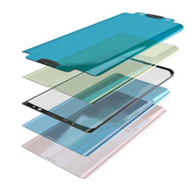 Заредете изображение във визуализатора на галерията – 3D Edge Nano Flexi Glass Hybrid Full Screen Protector with frame for Samsung Galaxy S21 Ultra 5G transparent - TopMag
