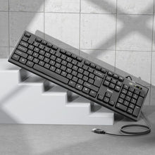 Заредете изображение във визуализатора на галерията – HOCO keyboard WIRED Ice Wolf GM23 black
