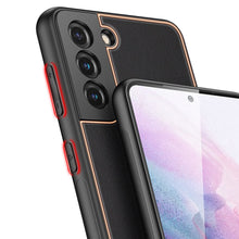 Заредете изображение във визуализатора на галерията – Dux Ducis Yolo elegant case made of soft TPU and PU leather for Samsung Galaxy S21+ 5G (S21 Plus 5G) black - TopMag
