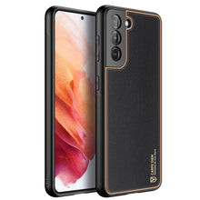 Заредете изображение във визуализатора на галерията – Dux Ducis Yolo elegant case made of soft TPU and PU leather for Samsung Galaxy S21 5G black - TopMag
