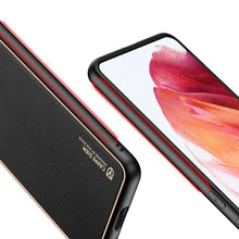 Заредете изображение във визуализатора на галерията – Dux Ducis Yolo elegant case made of soft TPU and PU leather for Samsung Galaxy S21 5G black - TopMag
