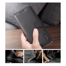 Заредете изображение във визуализатора на галерията – Dux Ducis Hivo Genuine Leather Bookcase type case for Samsung Galaxy S21+ 5G (S21 Plus 5G) blue - TopMag
