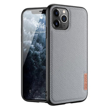 Заредете изображение във визуализатора на галерията – Dux Ducis Fino case covered with nylon material for iPhone 11 Pro gray - TopMag
