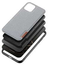 Заредете изображение във визуализатора на галерията – Dux Ducis Fino case covered with nylon material for iPhone 11 Pro gray - TopMag
