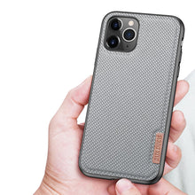 Заредете изображение във визуализатора на галерията – Dux Ducis Fino case covered with nylon material for iPhone 11 Pro gray - TopMag
