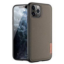 Заредете изображение във визуализатора на галерията – Dux Ducis Fino case covered with nylon material for iPhone 11 Pro Max green - TopMag
