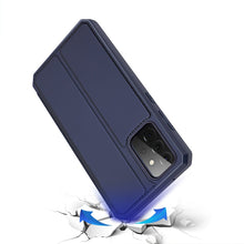 Заредете изображение във визуализатора на галерията – DUX DUCIS Skin X Bookcase type case for Samsung Galaxy A72 4G blue - TopMag
