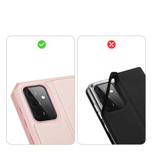 Заредете изображение във визуализатора на галерията – DUX DUCIS Skin X Bookcase type case for Samsung Galaxy A72 4G pink - TopMag
