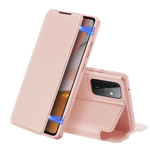 DUX DUCIS Skin X Bookcase type case for Samsung Galaxy A72 4G pink - TopMag
