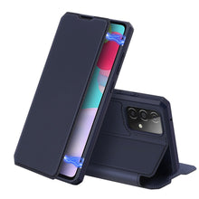 Заредете изображение във визуализатора на галерията – DUX DUCIS Skin X Bookcase type case for Samsung Galaxy A52s 5G / A52 5G / A52 4G / A52s blue - TopMag
