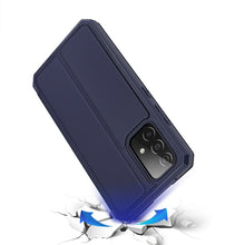 Заредете изображение във визуализатора на галерията – DUX DUCIS Skin X Bookcase type case for Samsung Galaxy A52s 5G / A52 5G / A52 4G / A52s blue - TopMag
