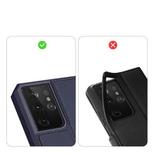 Заредете изображение във визуализатора на галерията – DUX DUCIS Skin X Bookcase type case for Samsung Galaxy S21 Ultra 5G blue - TopMag

