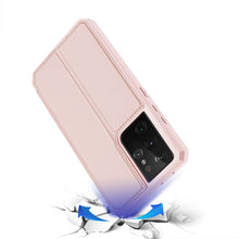 Заредете изображение във визуализатора на галерията – DUX DUCIS Skin X Bookcase type case for Samsung Galaxy S21 Ultra 5G pink - TopMag
