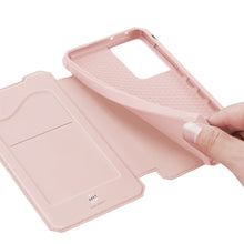 Заредете изображение във визуализатора на галерията – DUX DUCIS Skin X Bookcase type case for Samsung Galaxy S21 Ultra 5G pink - TopMag
