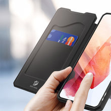 Заредете изображение във визуализатора на галерията – DUX DUCIS Skin X Bookcase type case for Samsung Galaxy S21 5G black - TopMag
