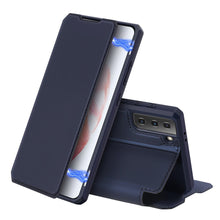 Заредете изображение във визуализатора на галерията – DUX DUCIS Skin X Bookcase type case for Samsung Galaxy S21 5G blue - TopMag
