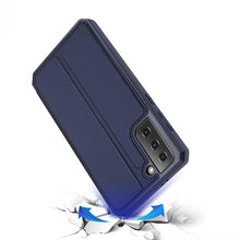 Заредете изображение във визуализатора на галерията – DUX DUCIS Skin X Bookcase type case for Samsung Galaxy S21 5G blue - TopMag
