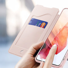 Заредете изображение във визуализатора на галерията – DUX DUCIS Skin X Bookcase type case for Samsung Galaxy S21 5G pink - TopMag
